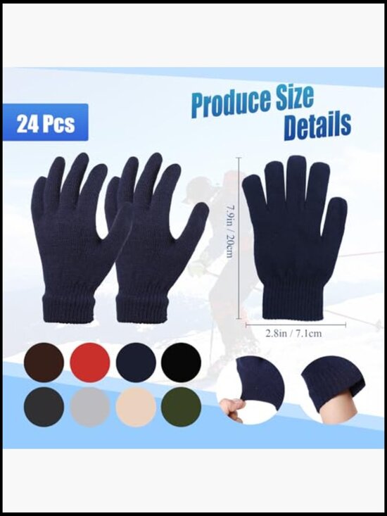 Bulk Knit Beanie Hat Gloves Socks Set 72pc Unisex Winter Thermal main image 6